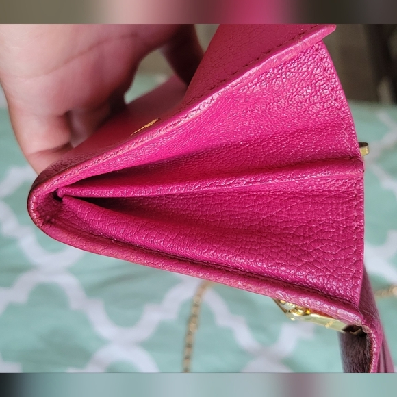 Miu Miu Pink Clutch with Gold Chain - Picture 10 of 14